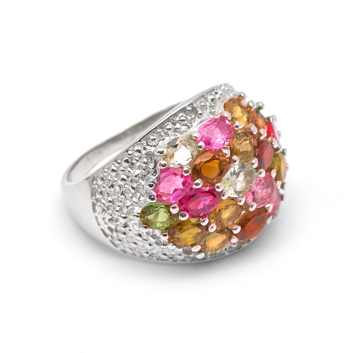 Bague tourmaline multi couleurs argent Vanessa